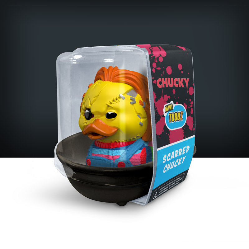 Mini Chucky Scarred Horror Ente Badeente Sammelfigur TUBBZ