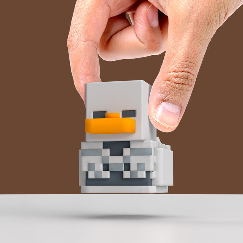 Mini Minecraft Skeleton Ente Badeente Sammelfigur TUBBZ