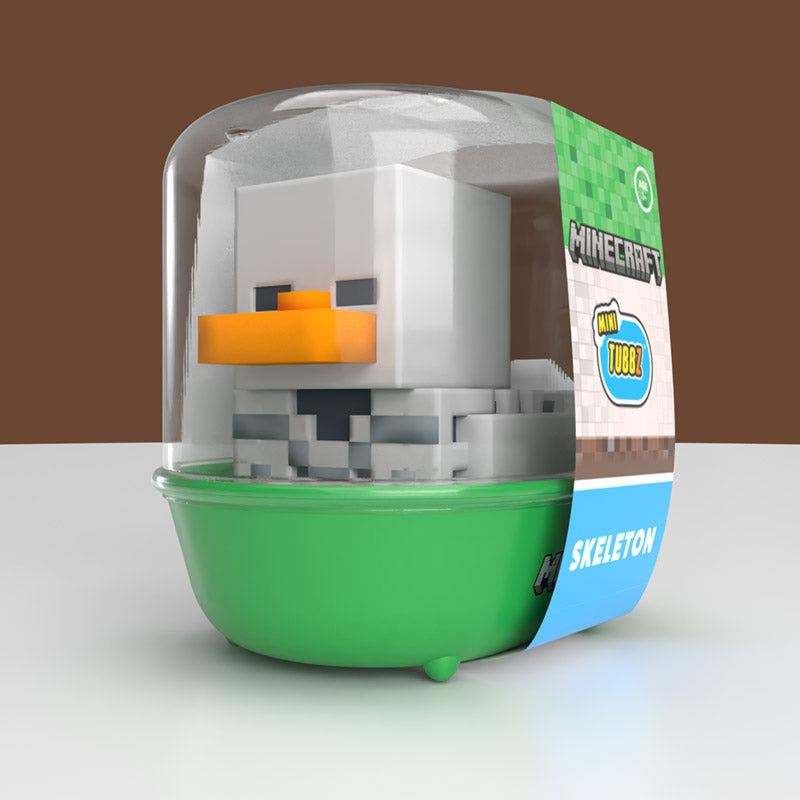 Mini Minecraft Skeleton Ente Badeente Sammelfigur TUBBZ