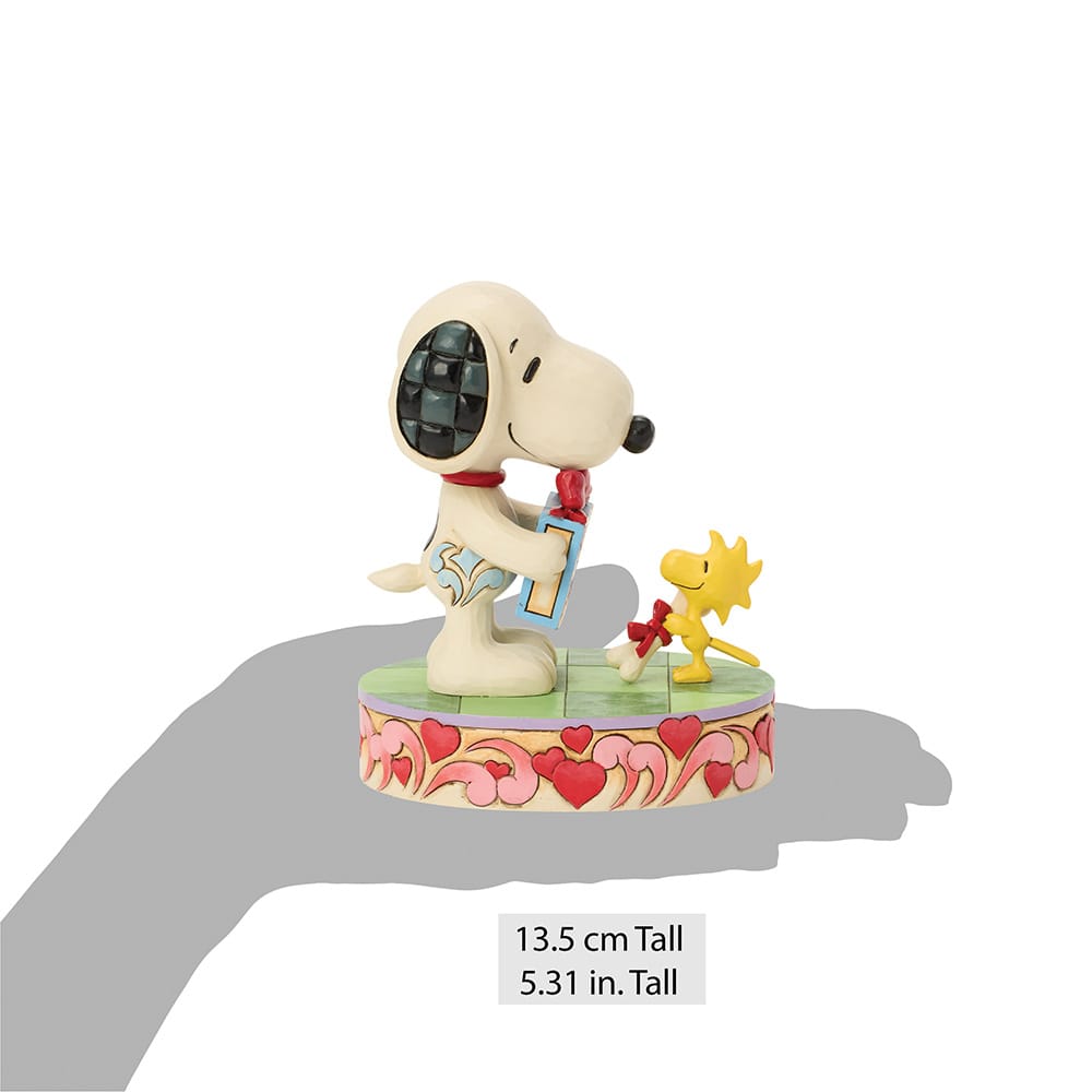 Snoopy Peanuts Snoopy & Woodstock Valentine Figur Jim Shore 6017864 Enesco