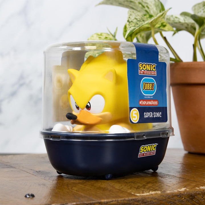 Sonic The Hedgehog Super Sonic Ente Badeente Sammelfigur TUBBZ