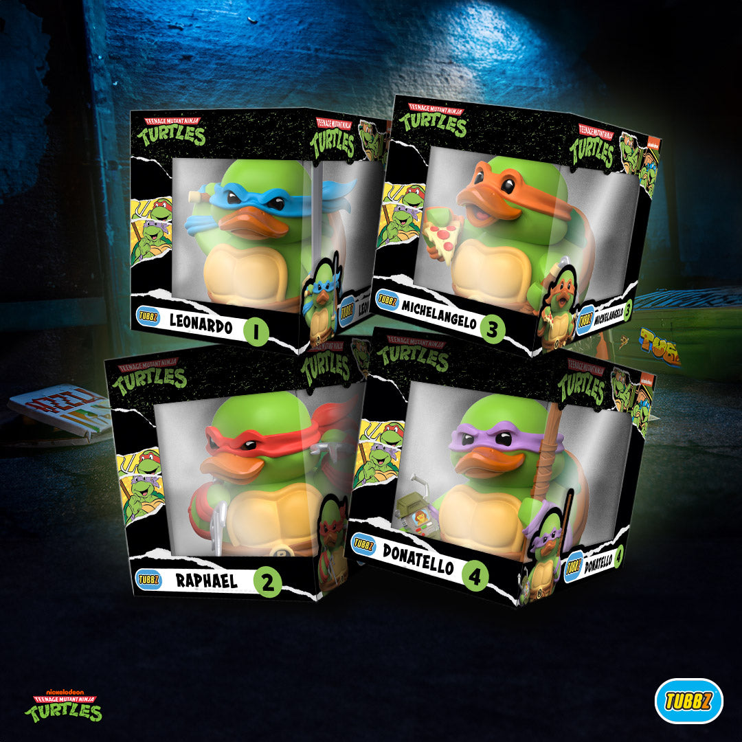 Teenage Mutant Ninja Turtles Badeenten Sammelfiguren TUBBZ Gruppenbild