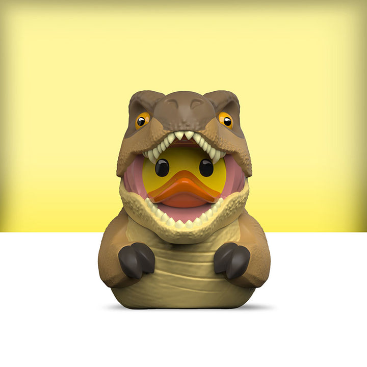 Mini Jurassic Park T-Rex Badeente Sammelfigur TUBBZ