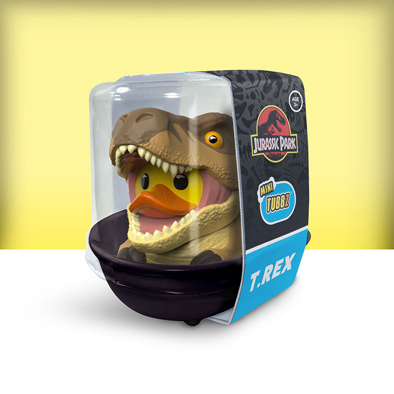 Mini Jurassic Park T-Rex Badeente Sammelfigur TUBBZ