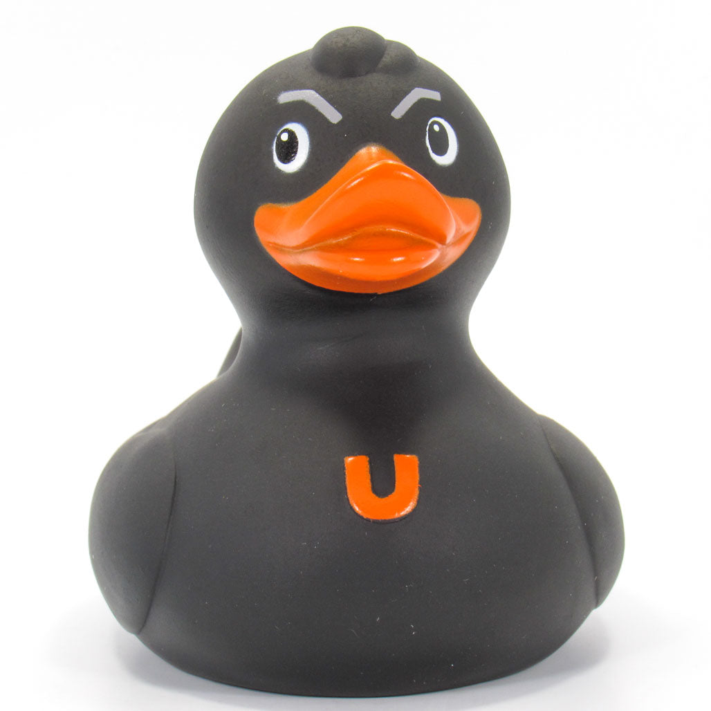 Luxury Tuffy Klassische Ente Schwarz BUD Duck Badeente Quietscheente