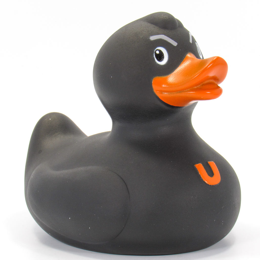 Luxury Tuffy Klassische Ente Schwarz BUD Duck Badeente Quietscheente