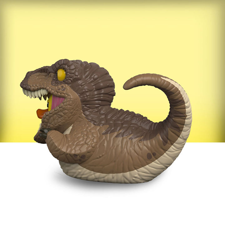 Mini Jurassic Park Velociraptor Badeente Sammelfigur TUBBZ