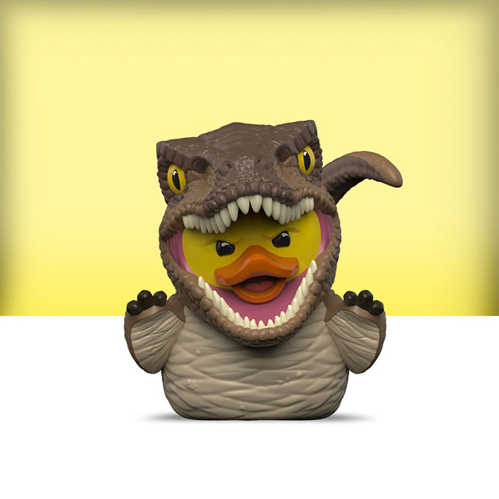 Mini Jurassic Park Velociraptor Badeente Sammelfigur TUBBZ