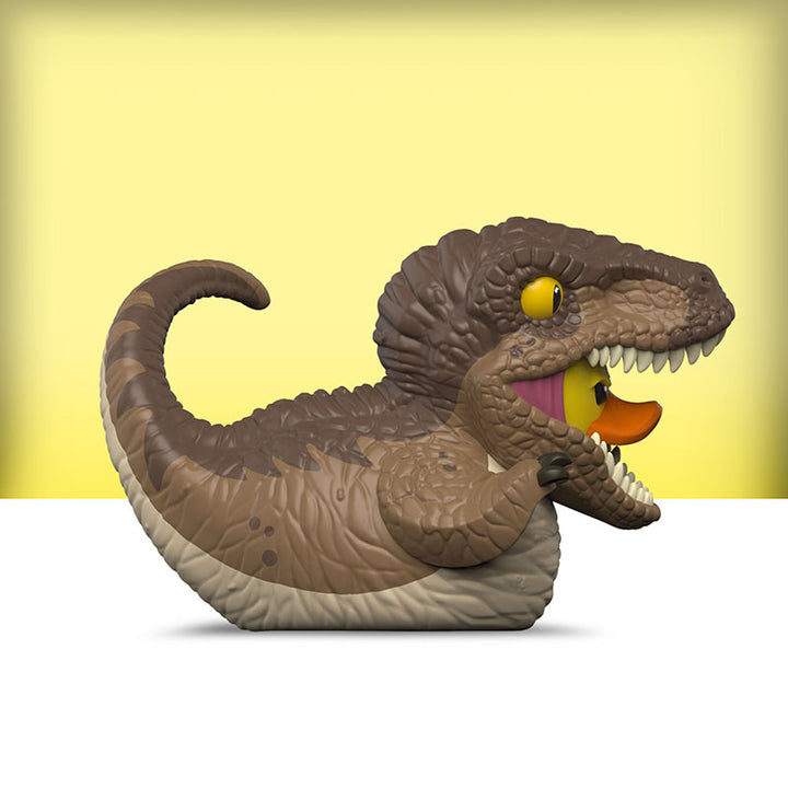Mini Jurassic Park Velociraptor Badeente Sammelfigur TUBBZ