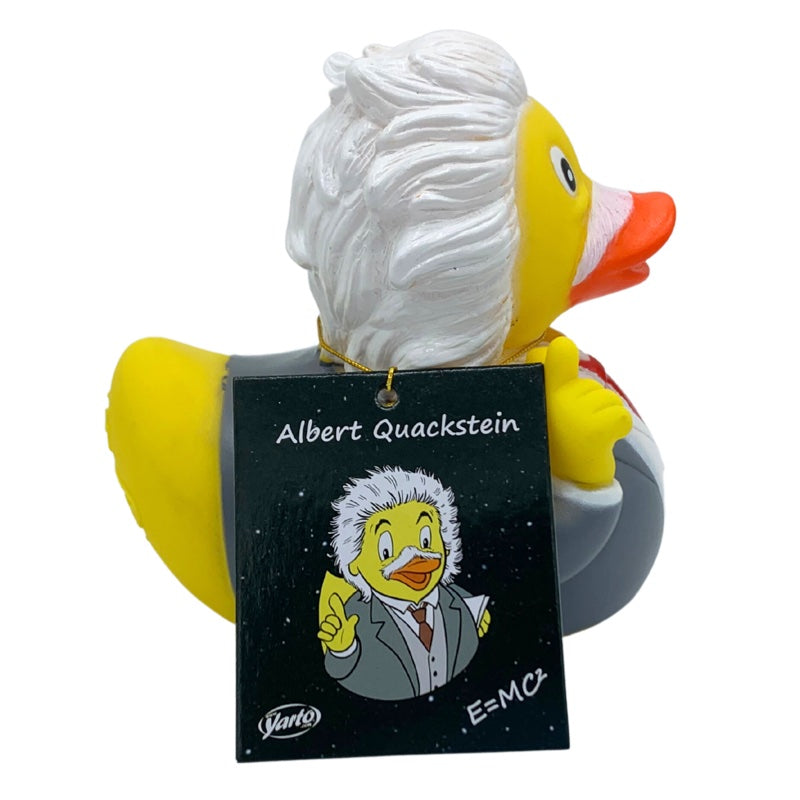 Albert Quackstein Einstein Badeente Quietscheente Gummiente Yarto