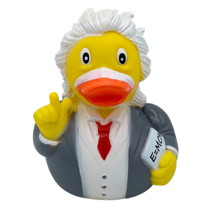 Albert Quackstein Einstein Badeente Quietscheente Gummiente Yarto