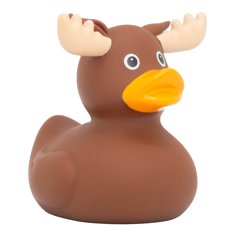 Elch Ente Badeente Quietscheente Gummiente Lilalu