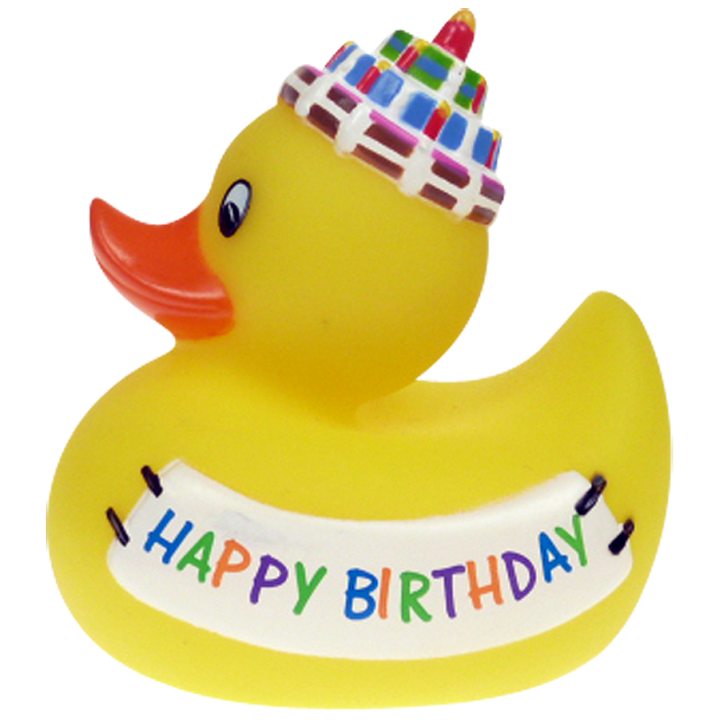 Happy Birthday Geburtstag Ente Badeente Quietscheente Factotum