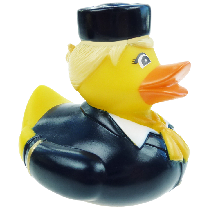 Stewardess Flugbegleiterin Ente Badeente Quietscheente Factotum