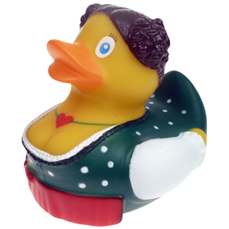 TSV 1860 München Badeente In Tracht – Lustige Quitschente Mit Vereinslook, Ca. 10 X 10 Cm, Ideal Für Badewanne, Pool Oder Fan-Deko