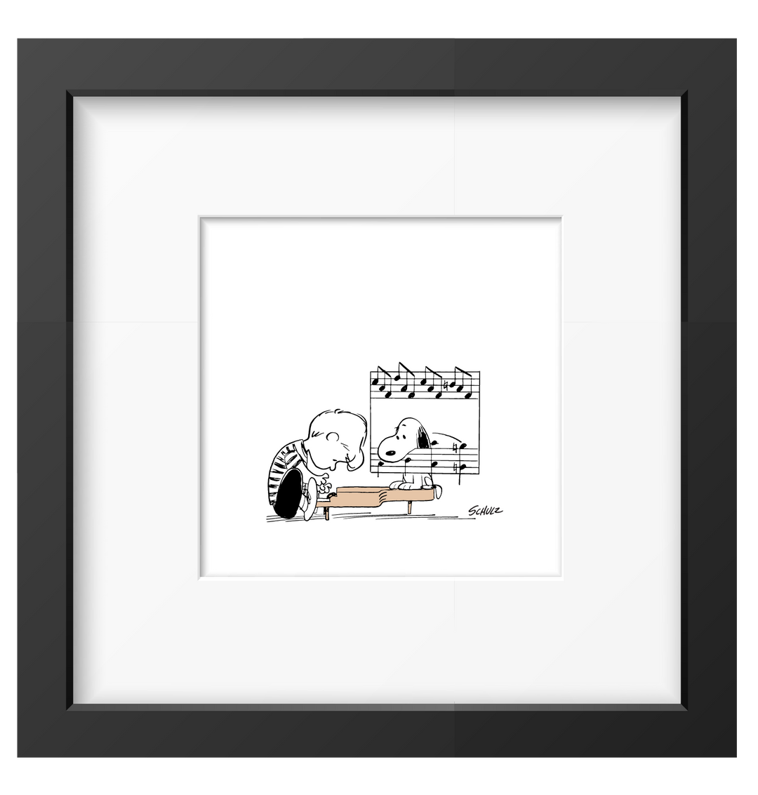 Peanuts Snoopy Bild Gerahmter Kunstdruck Charles M. Schulz 15 Motive 26x26 Magpie