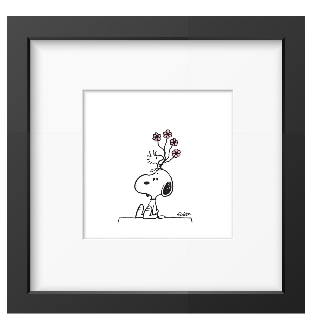 Peanuts Snoopy Bild Gerahmter Kunstdruck Charles M. Schulz 15 Motive 26x26 Magpie