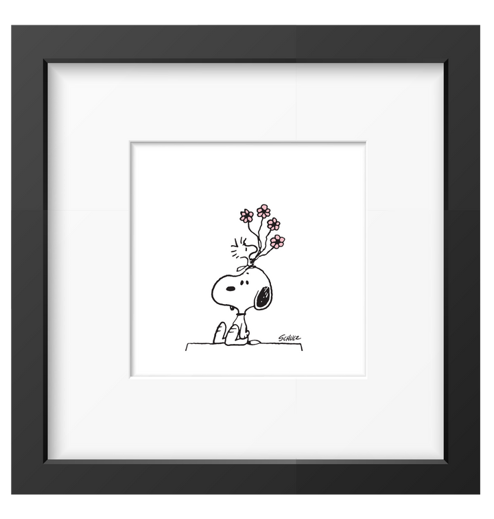 Peanuts Snoopy Bild Gerahmter Kunstdruck Charles M. Schulz 15 Motive 26x26 Magpie