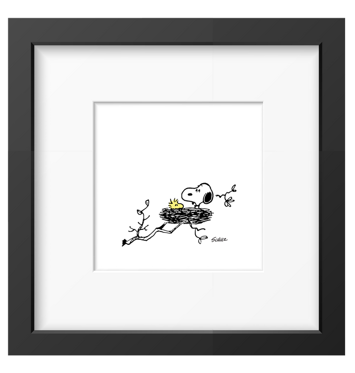 Peanuts Snoopy Bild Gerahmter Kunstdruck Charles M. Schulz 15 Motive 26x26 Magpie