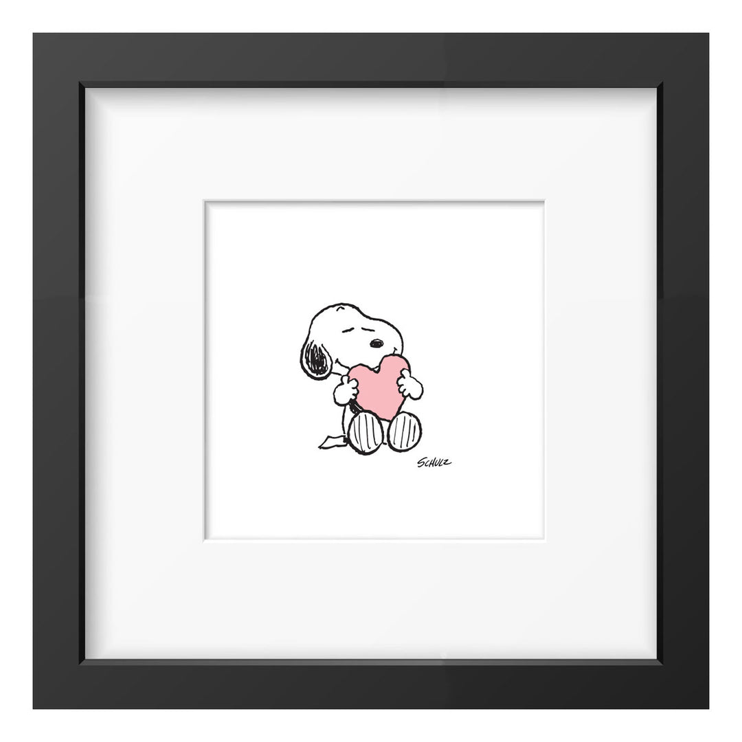 Peanuts Snoopy Bild Gerahmter Kunstdruck Charles M. Schulz 15 Motive 26x26 Magpie