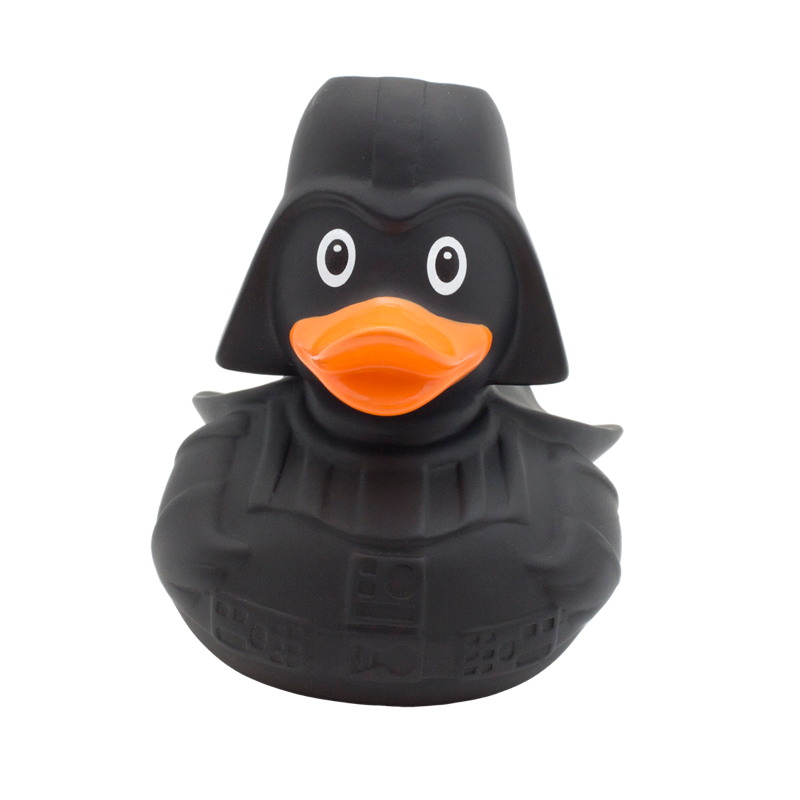 LILALU Black Star Badeente – Quietscheentchen Für Kinder Und Erwachsene, 9 Cm, Aus Vinyl, Geschenkidee Für Jeden