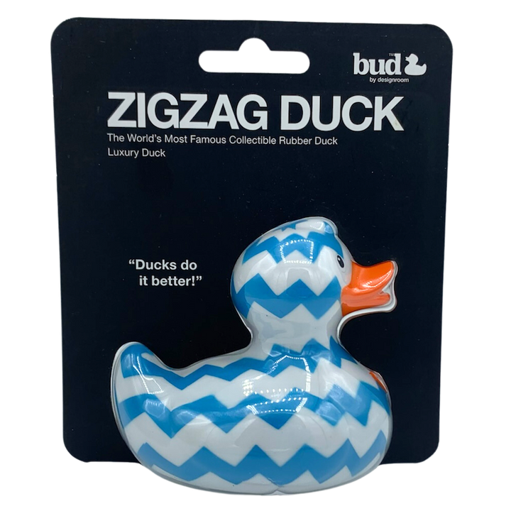 Luxury ZIGZAG BUD Duck Badeente Quietscheente