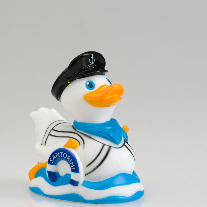 Kapitän Santorini Griechenland Deko Ente Badeente Ducklin – Entengalerie Kapitän Santorini Griechenland Deko Ente Badeente Ducklin – Entengalerie