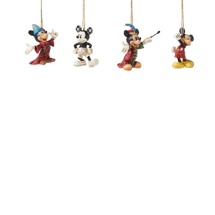 4 Disney Mickey Maus Christbaumschmuck Hängende Dekoration Set Jim Shore Enesco