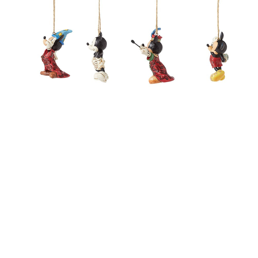 4 Disney Mickey Maus Christbaumschmuck Hängende Dekoration Set Jim Shore Enesco