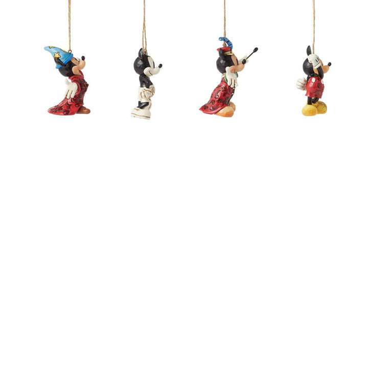 4 Disney Mickey Maus Christbaumschmuck Hängende Dekoration Set Jim Shore Enesco