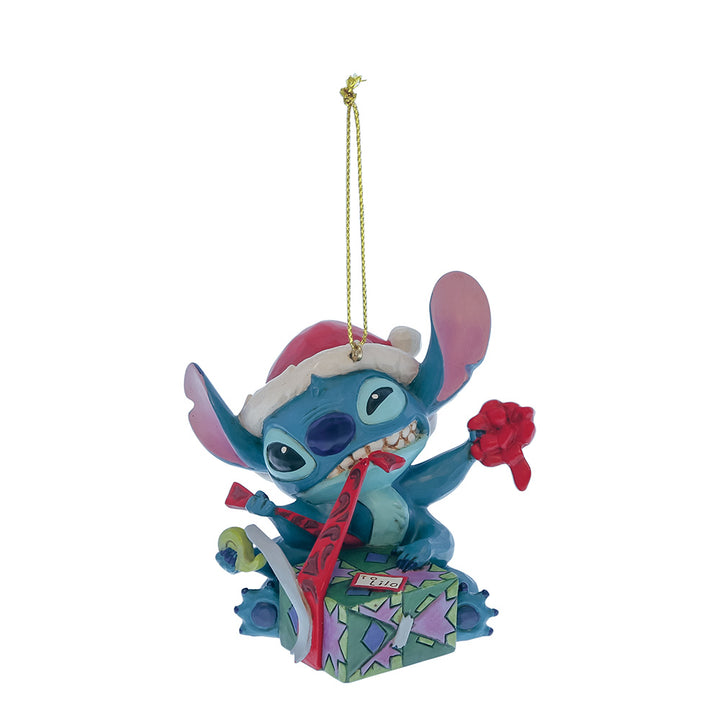 Disney Lilo & Stitch Unwrapping Christmas Gift Christbaumschmuck Hängende Dekoration Jim Shore Enesco