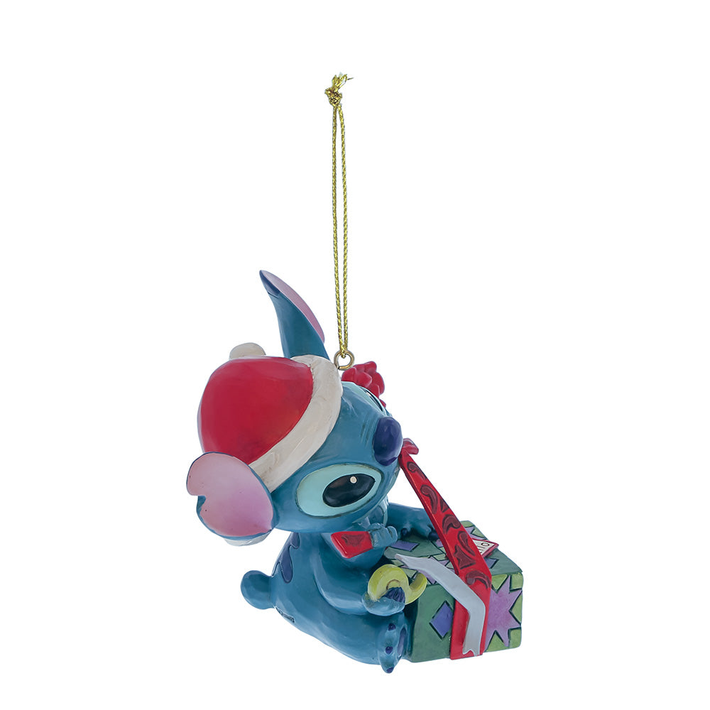 Disney Lilo & Stitch Unwrapping Christmas Gift Christbaumschmuck Hängende Dekoration Jim Shore Enesco