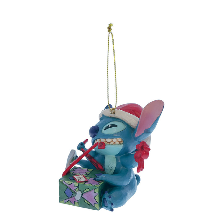 Disney Lilo & Stitch Unwrapping Christmas Gift Christbaumschmuck Hängende Dekoration Jim Shore Enesco