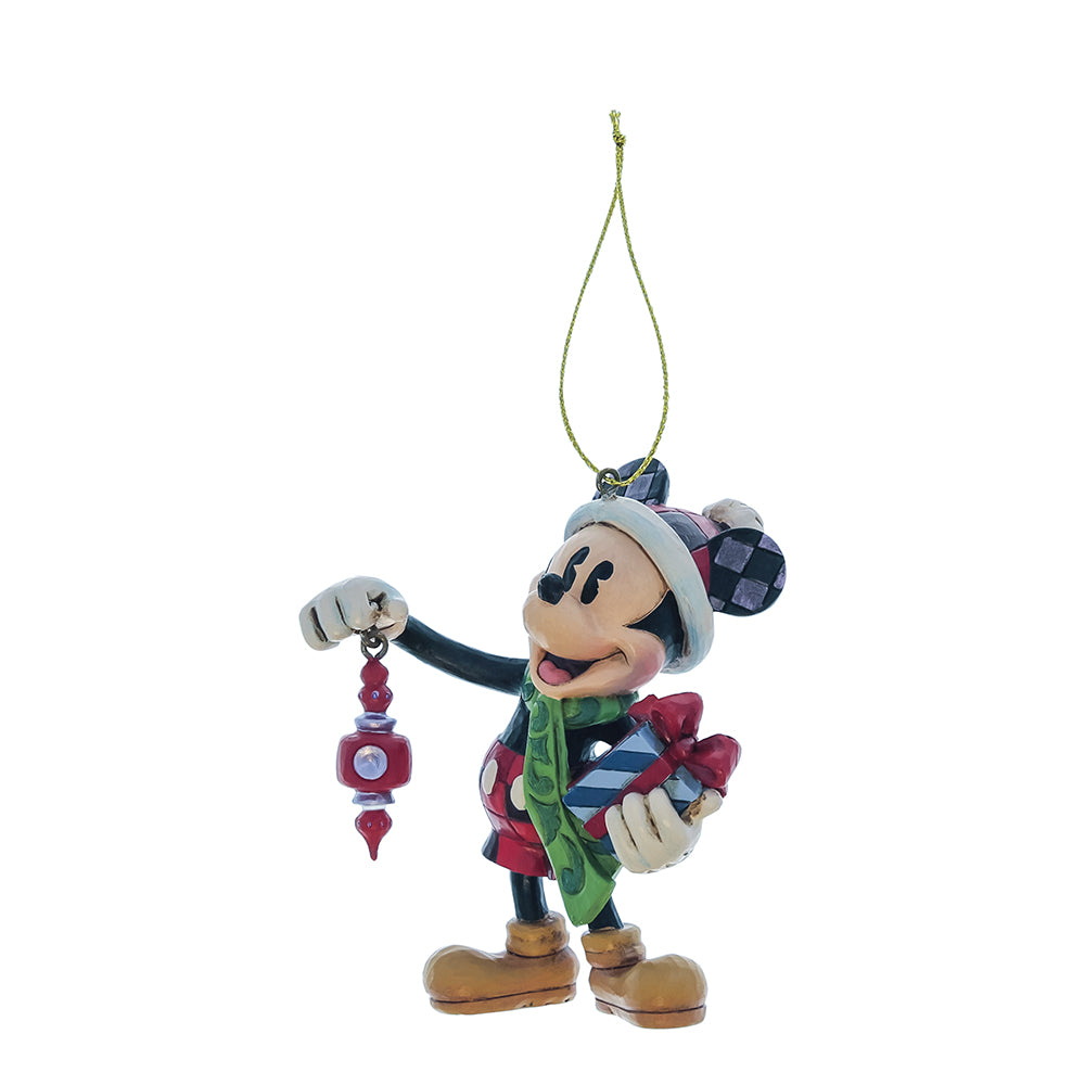 Disney Mickey Holding Gifts Christbaumschmuck Hängende Dekoration 6017546 Jim Shore Enesco