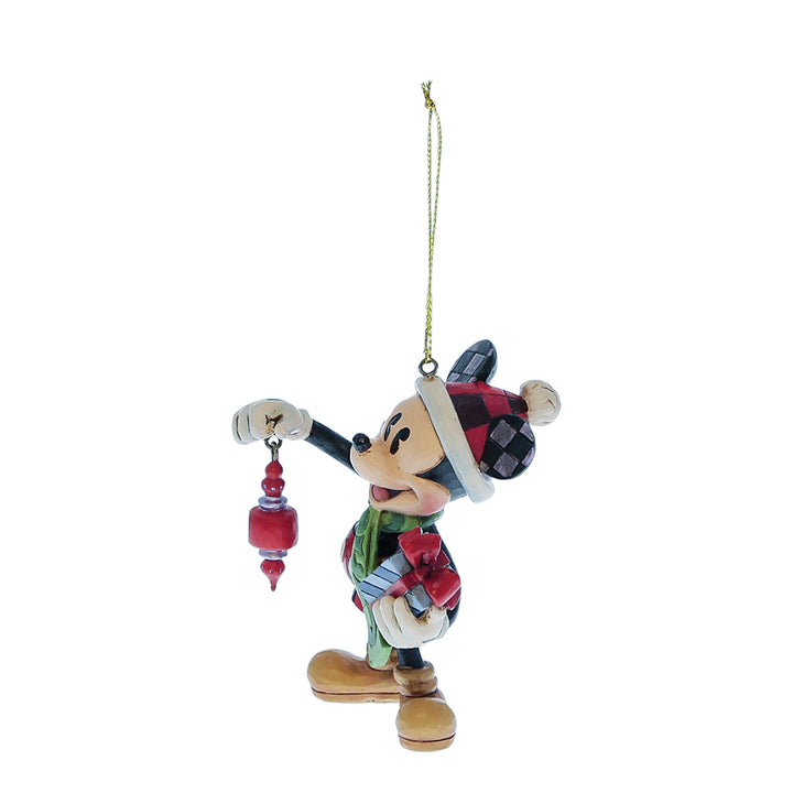 Disney Mickey Holding Gifts Christbaumschmuck Hängende Dekoration 6017546 Jim Shore Enesco