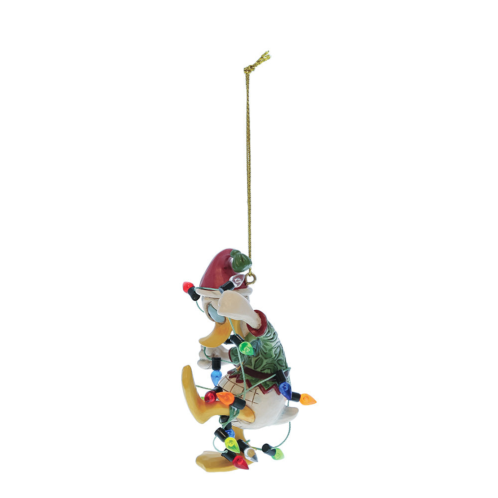 Disney Donald Duck Wrapped in Lights Christbaumschmuck Hängende Dekoration Jim Shore Enesco