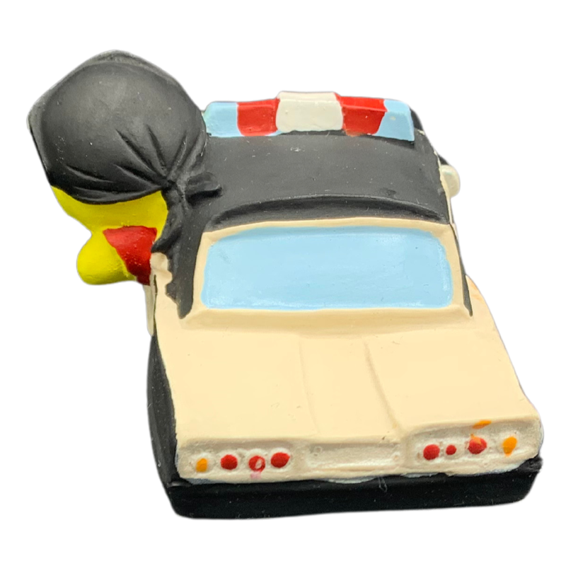 Sheriff Polizei Auto Quietscheente Badeente Naturkautschuk Lanco