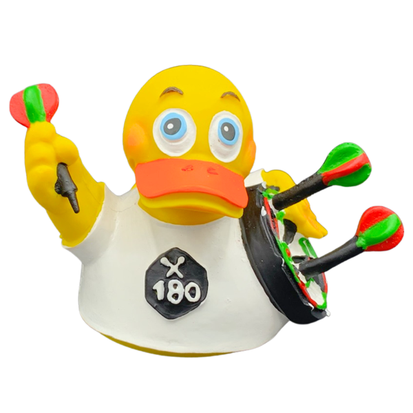 Darts 180 Duck Quietscheente Badeente Naturkautschuk Lanco