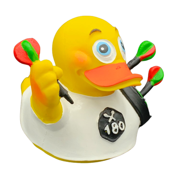 Darts 180 Duck Quietscheente Badeente Naturkautschuk Lanco