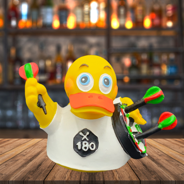 Darts 180 Duck Quietscheente Badeente Naturkautschuk Lanco