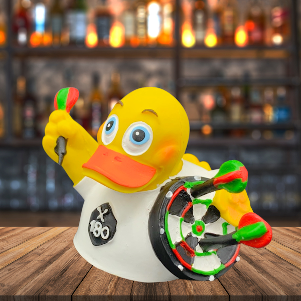 Darts 180 Duck Quietscheente Badeente Naturkautschuk Lanco