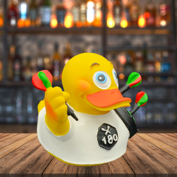 Darts 180 Duck Quietscheente Badeente Naturkautschuk Lanco