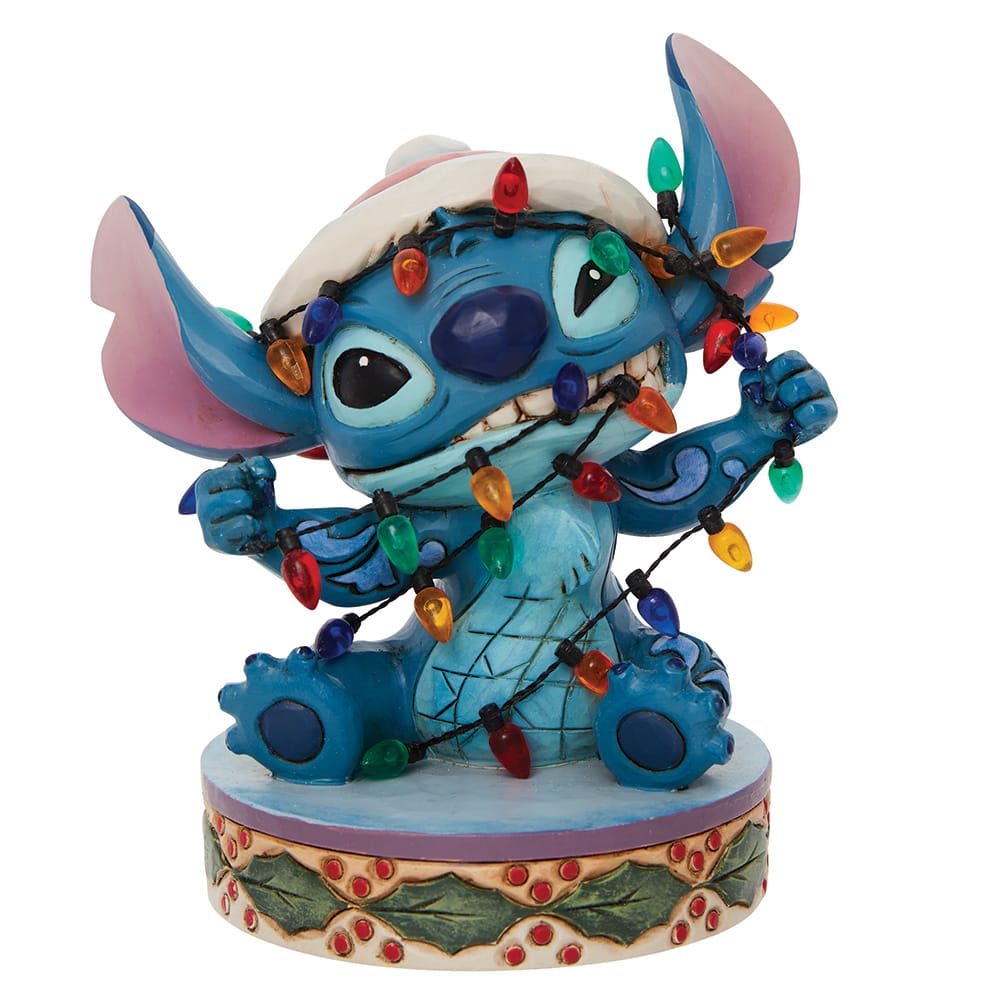 Disney Santa Stitch In Lichter Gehüllt Figur Jim Shore 6010872 Enesco