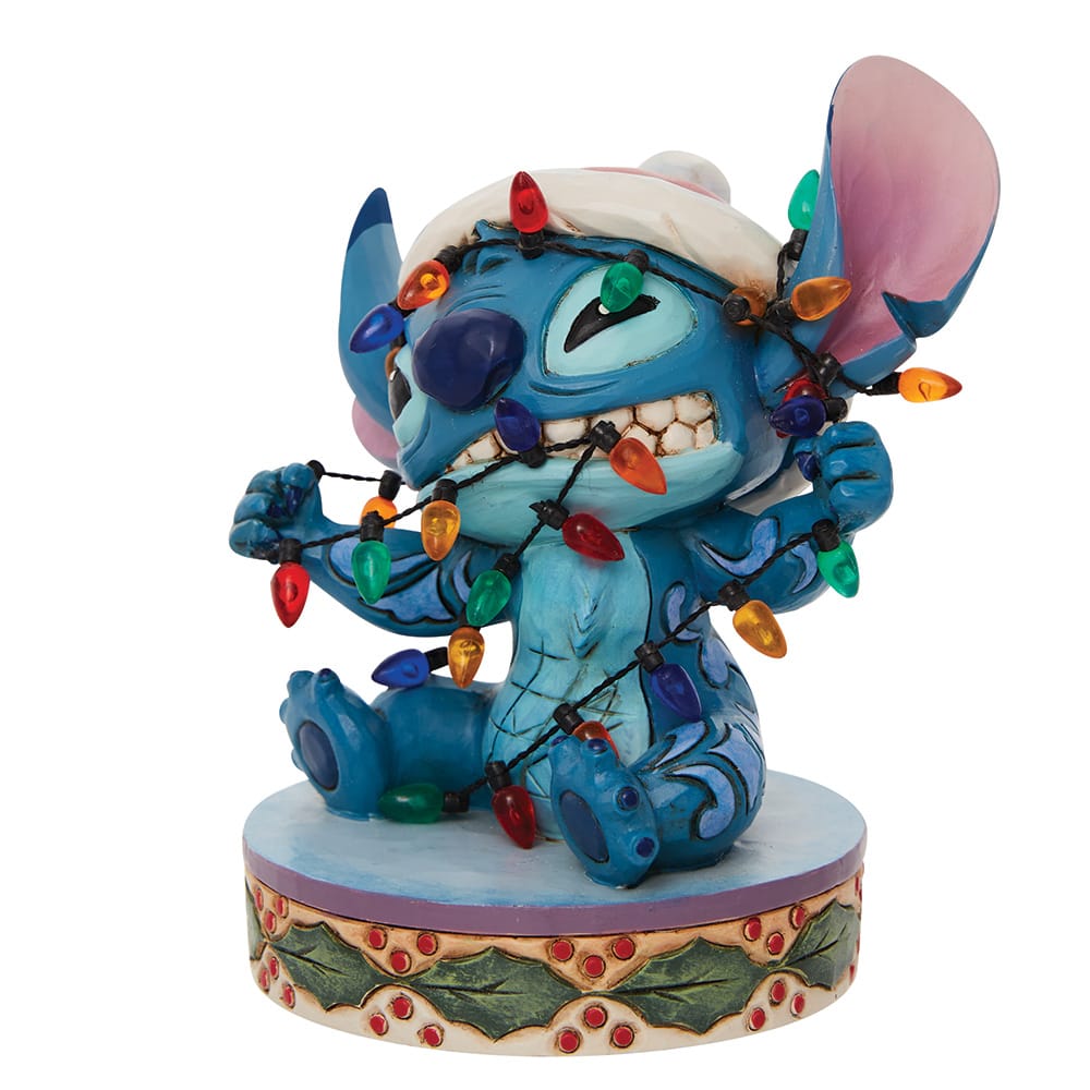 Disney Santa Stitch In Lichter Gehüllt Figur Jim Shore 6010872 Enesco