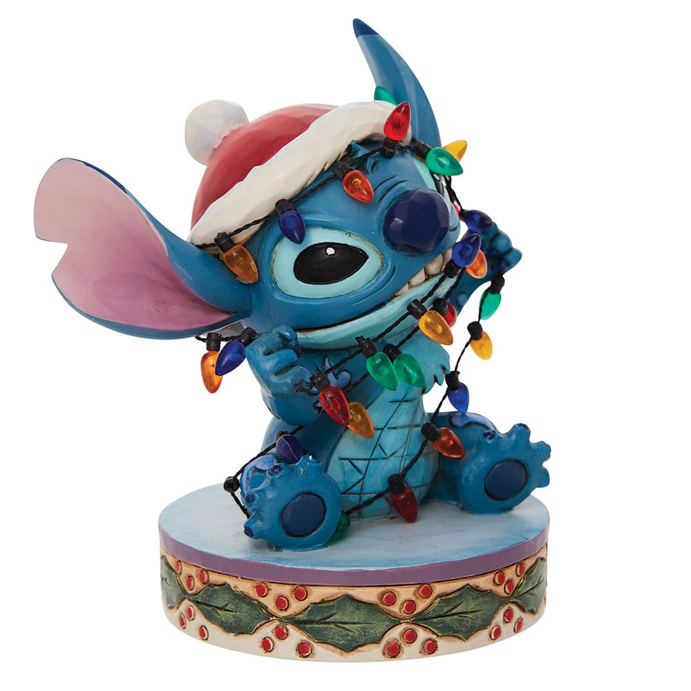Disney Santa Stitch In Lichter Gehüllt Figur Jim Shore 6010872 Enesco