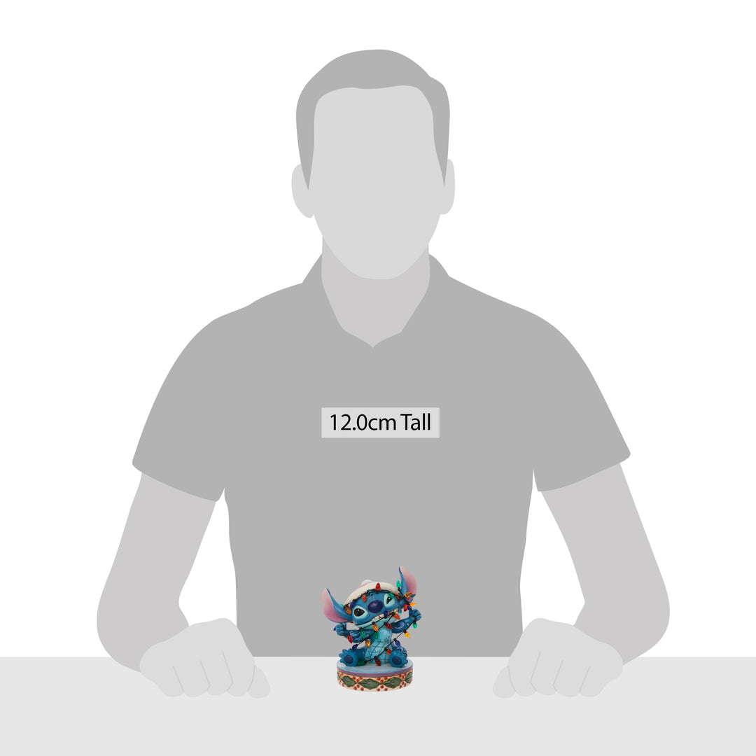 Disney Santa Stitch In Lichter Gehüllt Figur Jim Shore 6010872 Enesco