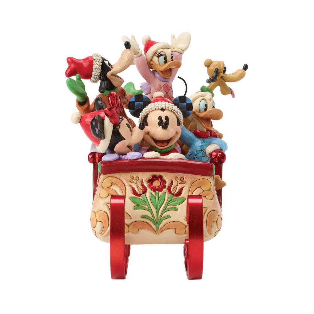 Disney Mickey & Friends Schlittenfahrt Weihnachten Jim Shore 6016883 Enesco