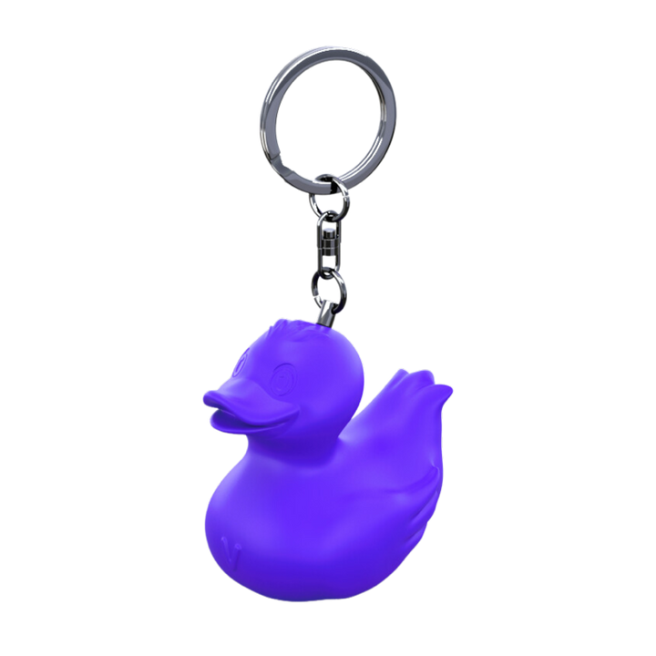 Ente Dunkel Blau Schlüsselanhänger aus Gießharz Duckychain Ducklin