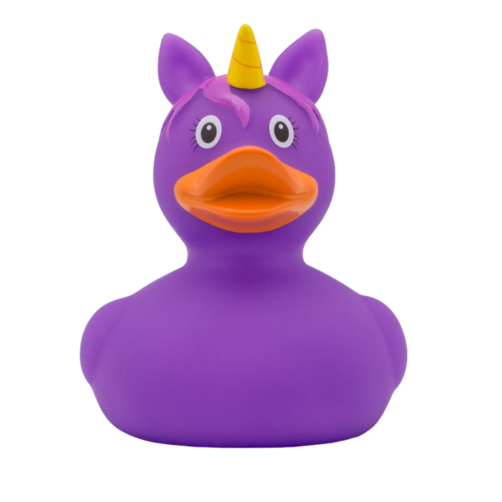 Einhorn Violett Lila Ente Badeente Quietscheente Gummiente Lilalu