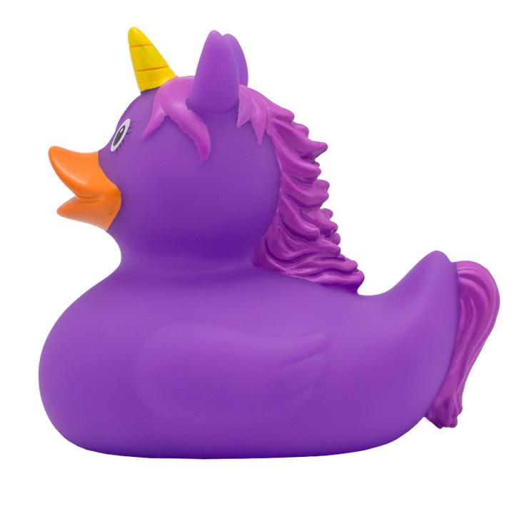 Einhorn Violett Lila Ente Badeente Quietscheente Gummiente Lilalu